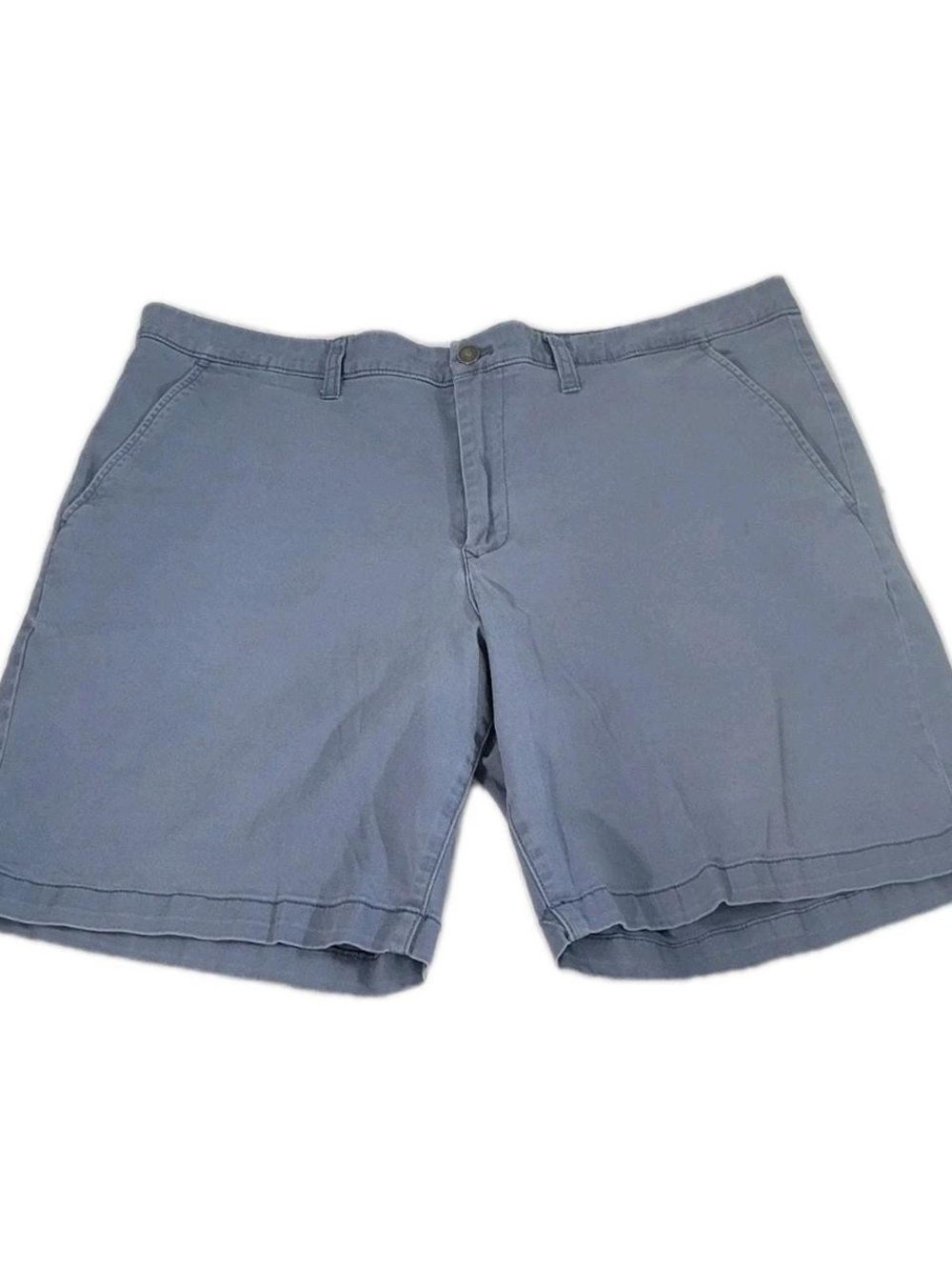 Source Unknown Classic Flat-Front Shorts — Slate Blue Size 40